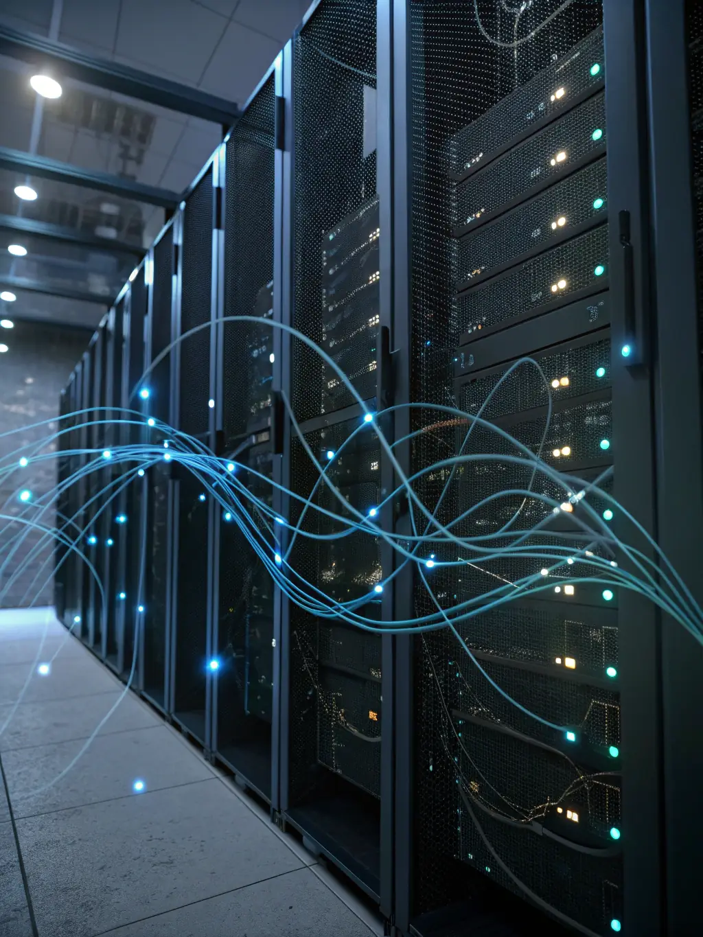 An abstract image representing the interconnectedness and efficiency of Uptech Solutions' software solutions, emphasizing their ability to integrate seamlessly and enhance overall business operations.